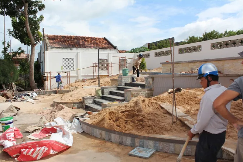 Hoàn Thiện Phần Thô Công trình Đài Đức Mẹ Gx Vinh Thủy